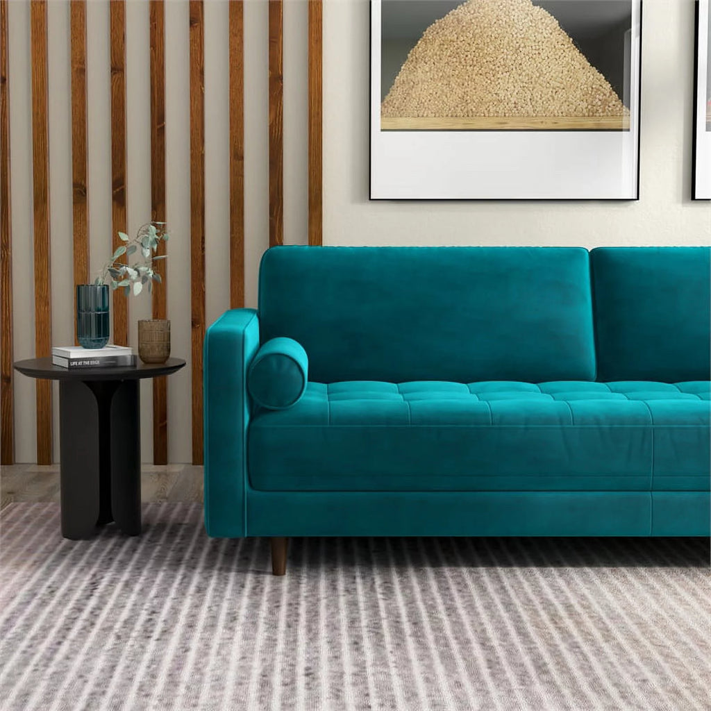 Mid-Century Modern Velvet Sofa C7621