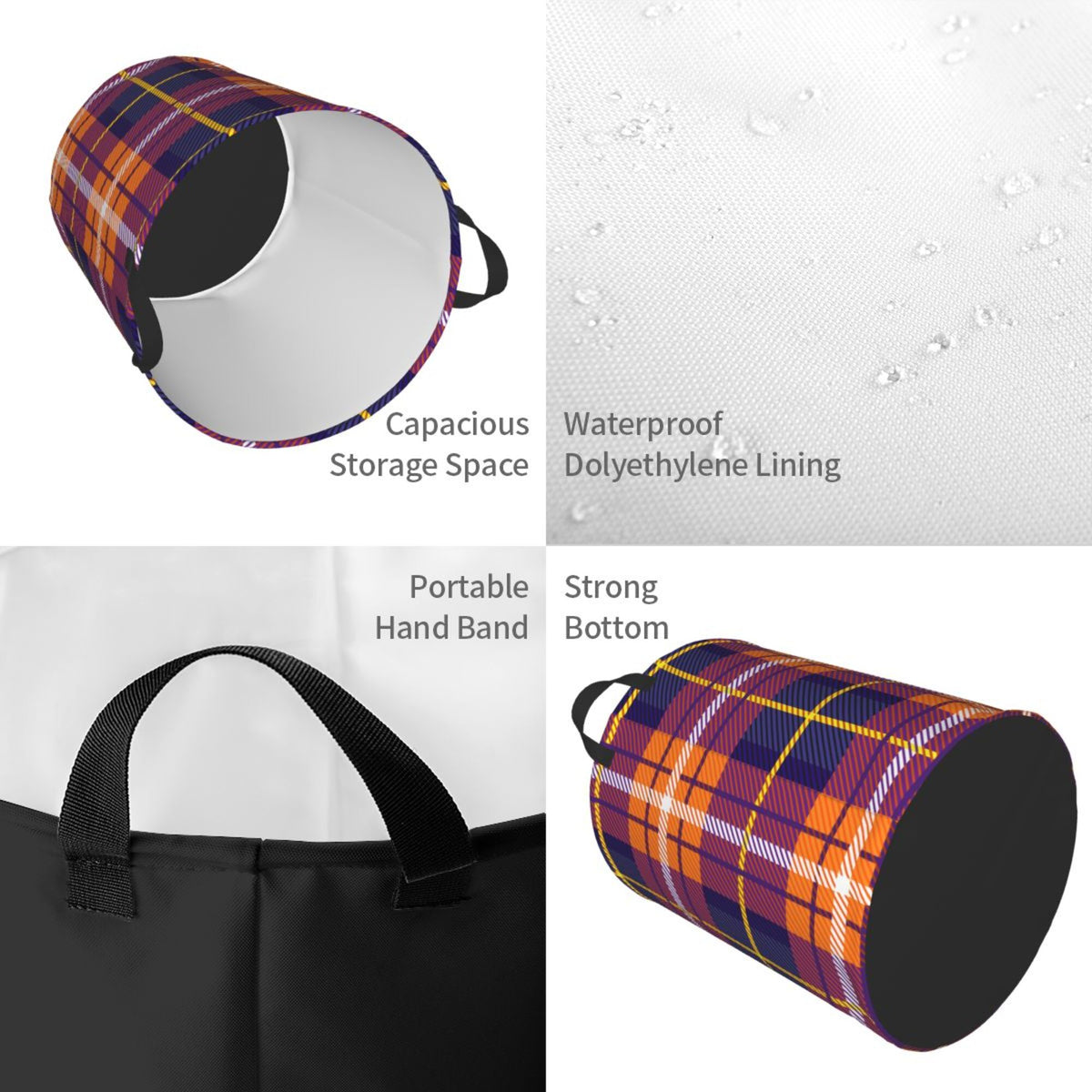 Waterproof Laundry Hamper with Handle L384