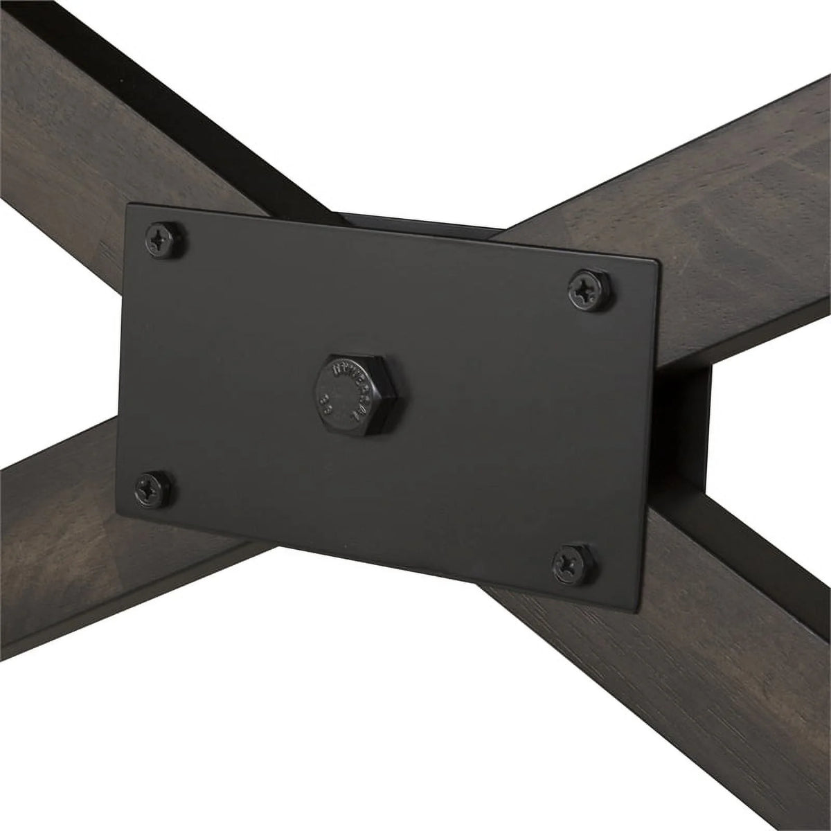 Chocolate Wood Trestle Table Top and Base X3154