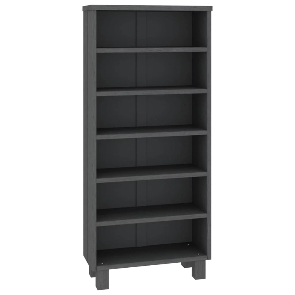 Dark Gray Solid Wood Pine Cabinet L46656