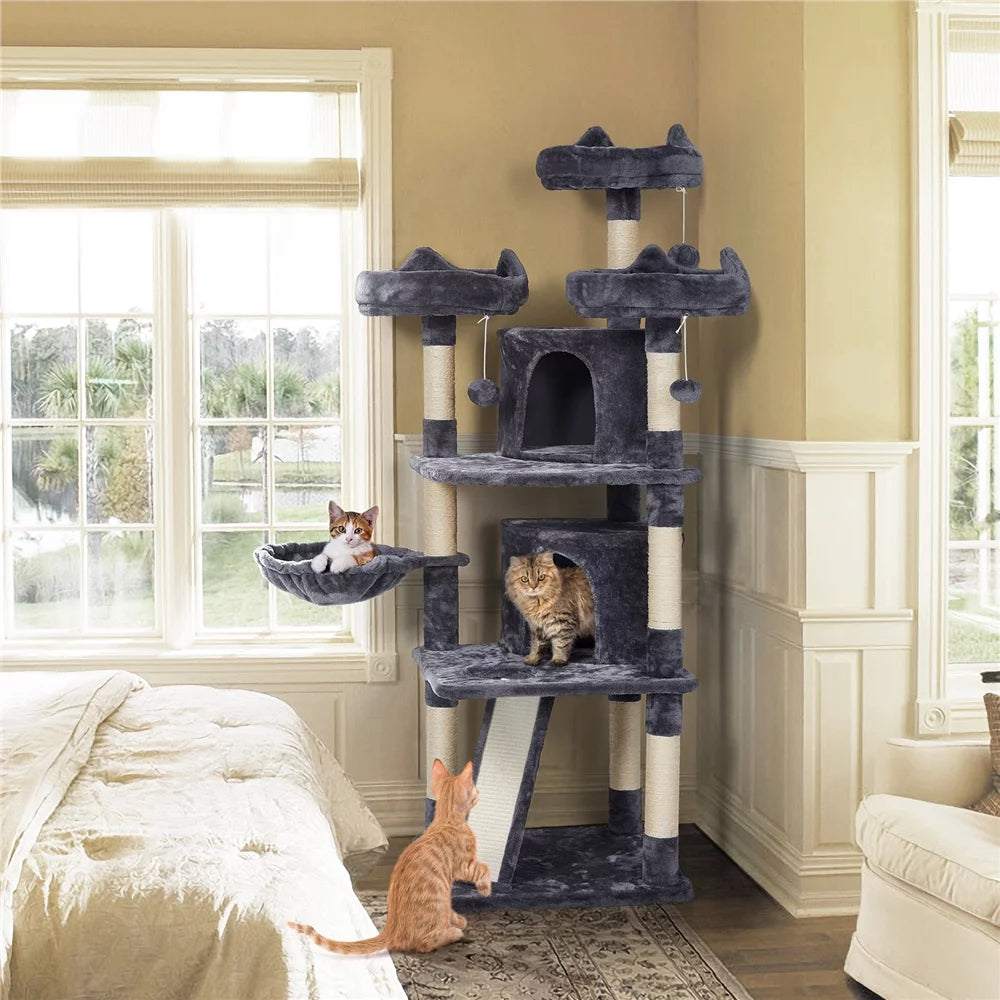 Dark Gray Cat Tree D5014