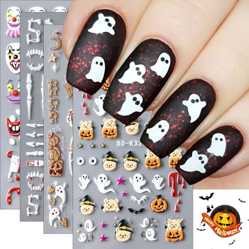Christmas Nail Wraps Self-Adhesive Glitter Nail Art Decals with Nail File D24145