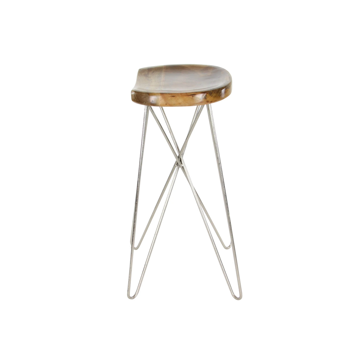 Brown Mango Wood Bar Stool L9962