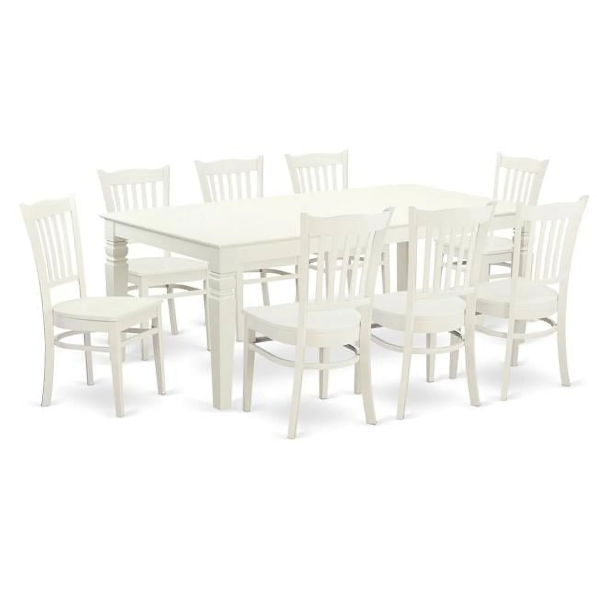 Linen White 9 Piece Dinette Set W1530
