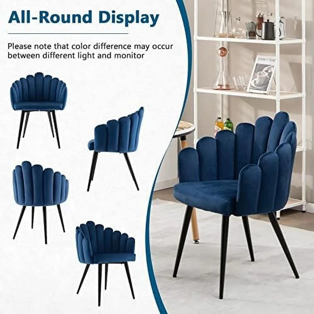 Velvet High Back Upholstered Dining Chair W617