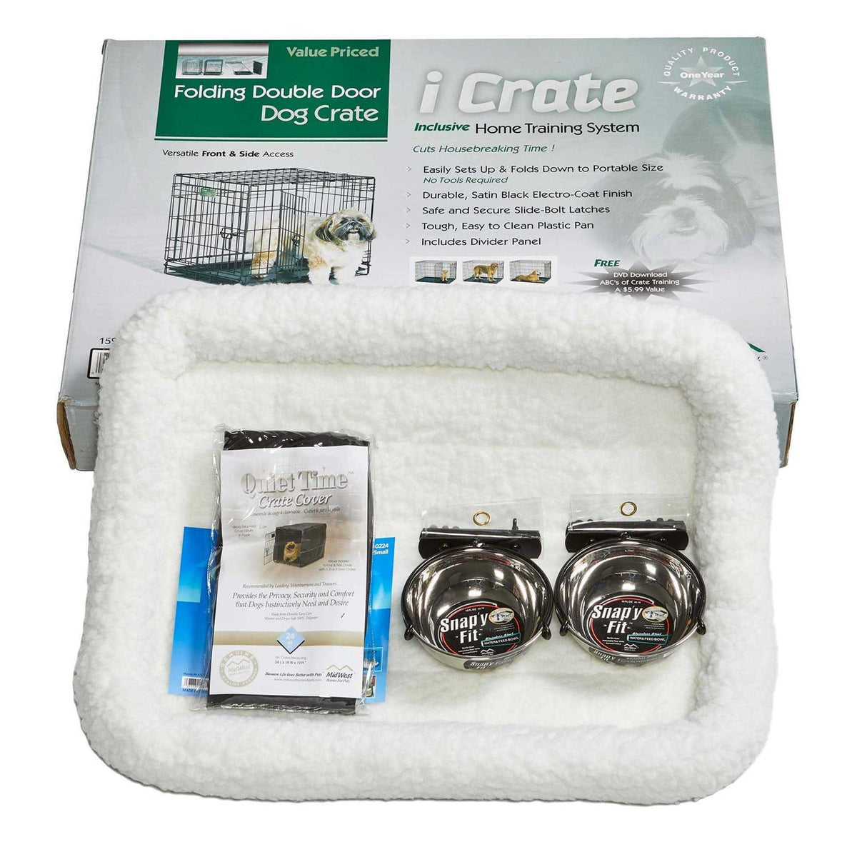 Double Door Dog Crate F7161