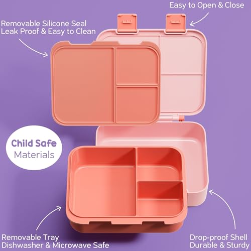 Bento Lunch Box with Thermos, 32OZ Snack Container, Insulated Bag, Food Jar, Ice Pack Set X26535