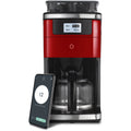 Red Coffee Maker with Built-in Grinder W10858