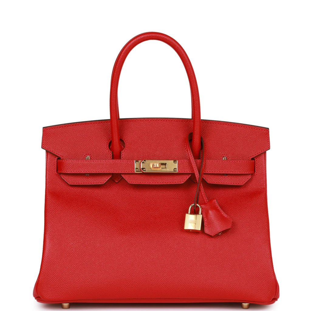 Birkin 30 Rouge Casaque Epsom Gold Hardware U72240