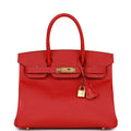 Birkin 30 Rouge Casaque Epsom Gold Hardware U72240