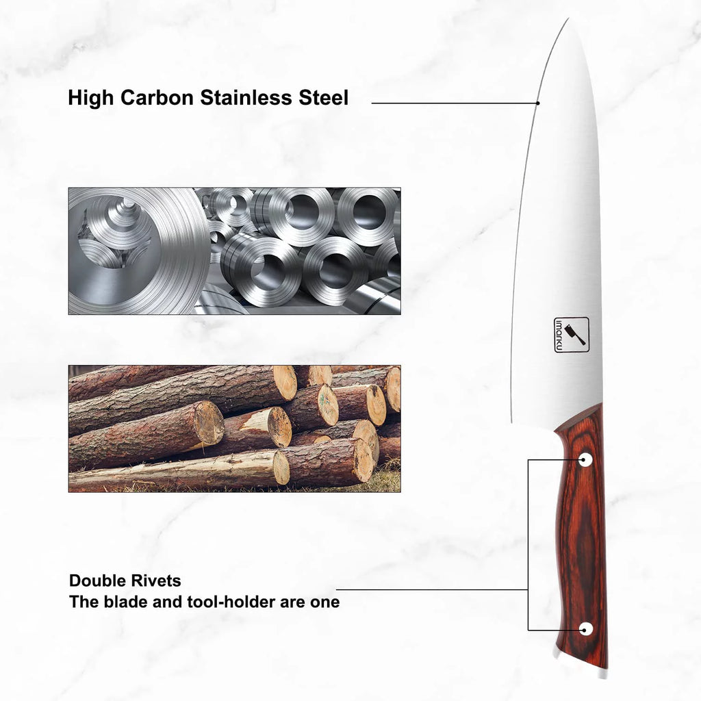 16-Piece Japanese Kitchen Knife Set with Block O830894