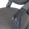 Fabric Upholstered Wood Dining Chairs, Set of 2, Gray H353634