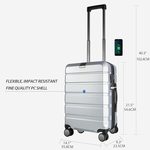 Hardside Expandable Carry On Luggage with Spinner Wheels A3939