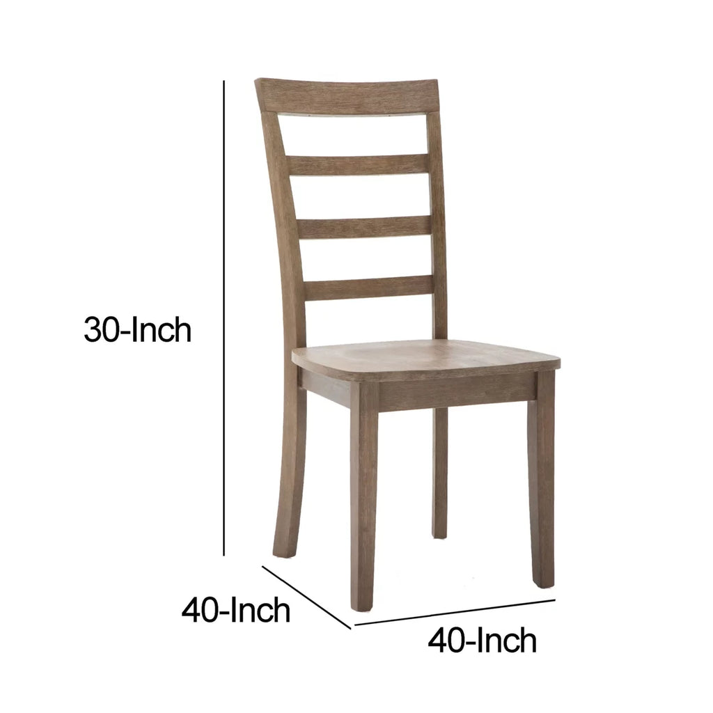 18 Inch Wood Dining Chair Set of 2 X796