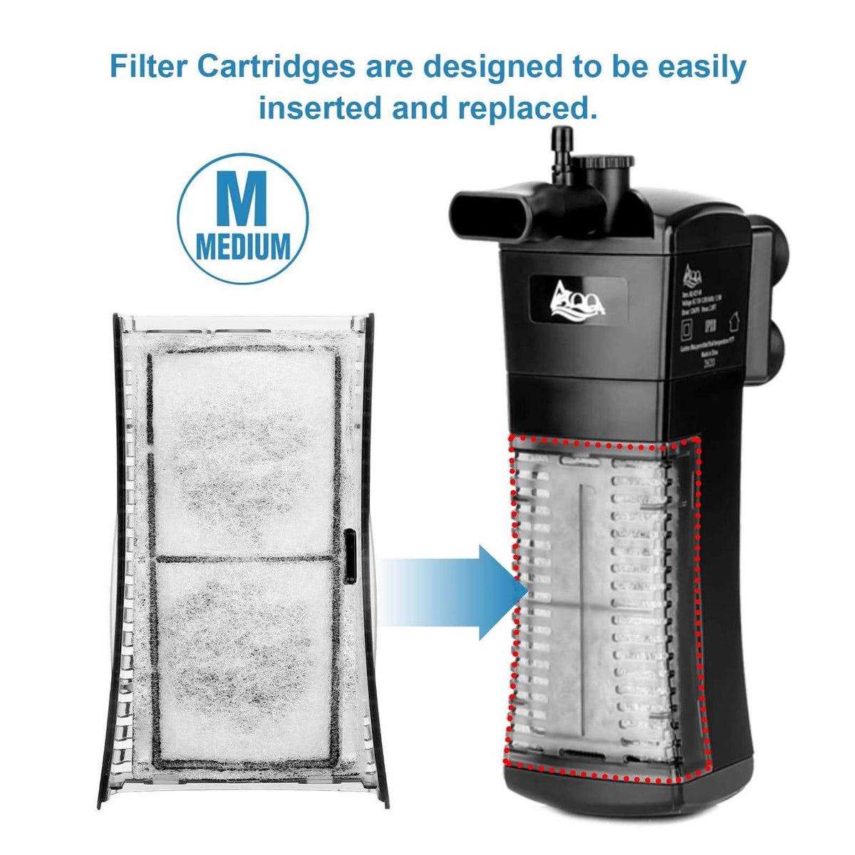8 Pack Aquarium Filter Cartridge T51844