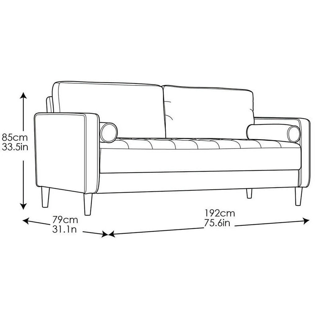 Navy Blue Fabric Sofa Set M8254