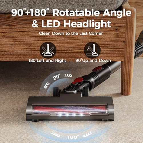 Cordless Stick Vacuum Cleaner with Bendable Wand A146508