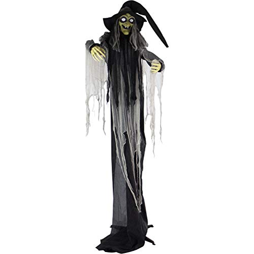 Life-Size Talking 3 Witches with Cauldron Halloween Animatronic I3708