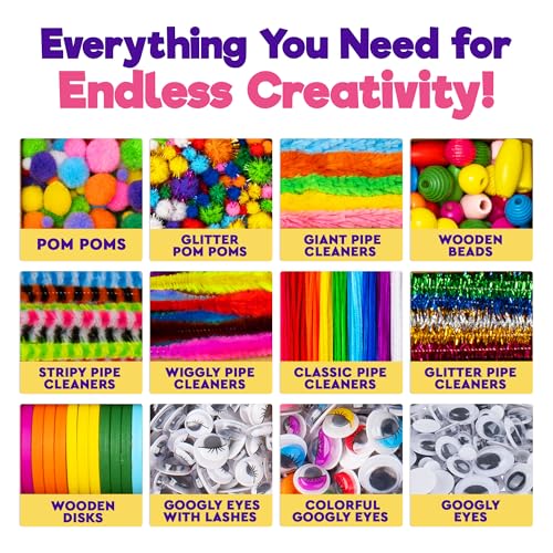 3000+ Pcs Arts and Crafts Supplies Craft Kit T5485