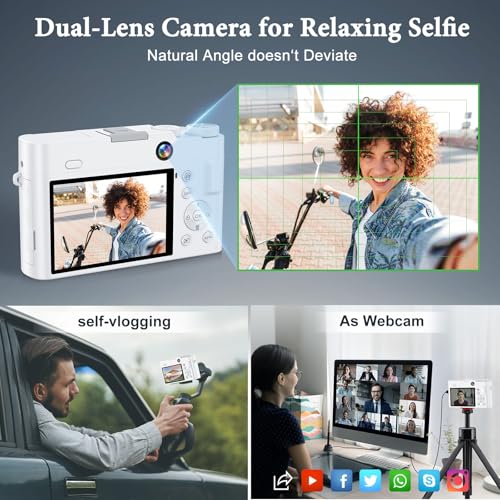 4K Digital Camera, 64MP Autofocus Anti-Shake 16X Zoom C61824