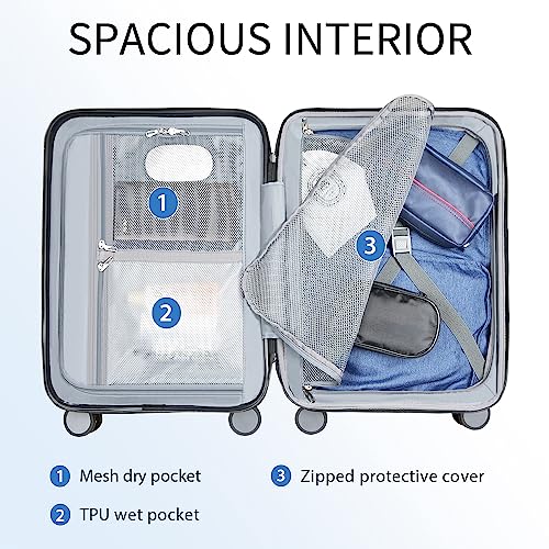 Hardside Expandable Carry On Luggage with Spinner Wheels A3939