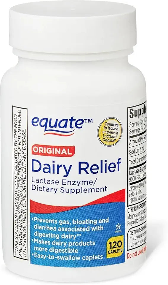 Lactase Enzyme Caplets 120 Pills U211186