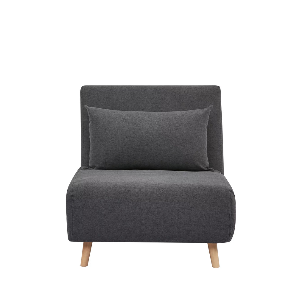 Dark Gray Futon Chair Set of 2 X9558