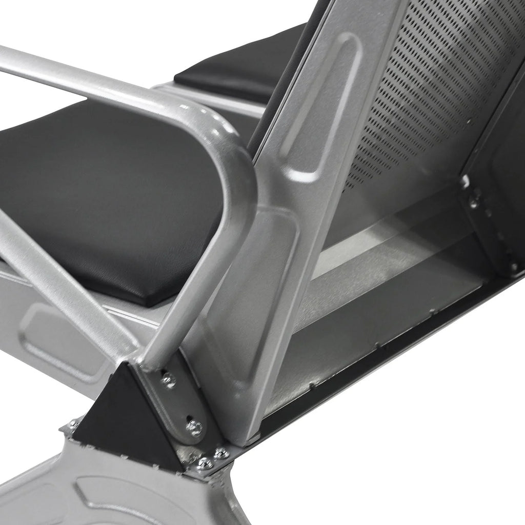 3-Seat Waiting Room Bench with Black PVC Cushion X99624