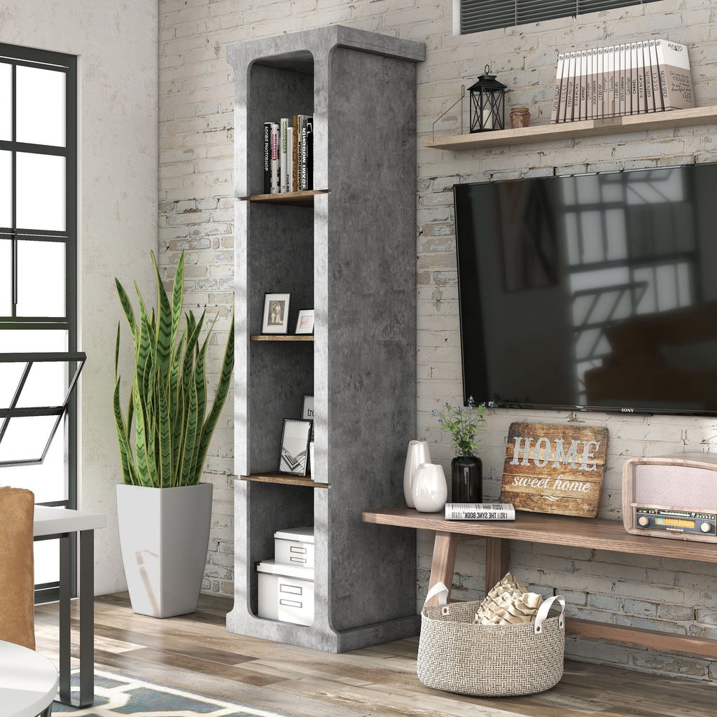 4-Shelf Wood Cement TV Tower P6609