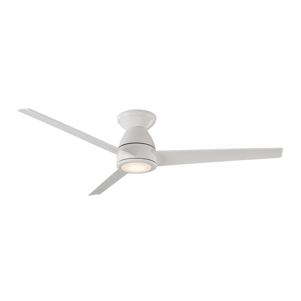Matte White 52in 3-Blade Smart Ceiling Fan with LED Light Kit and Remote Control M299