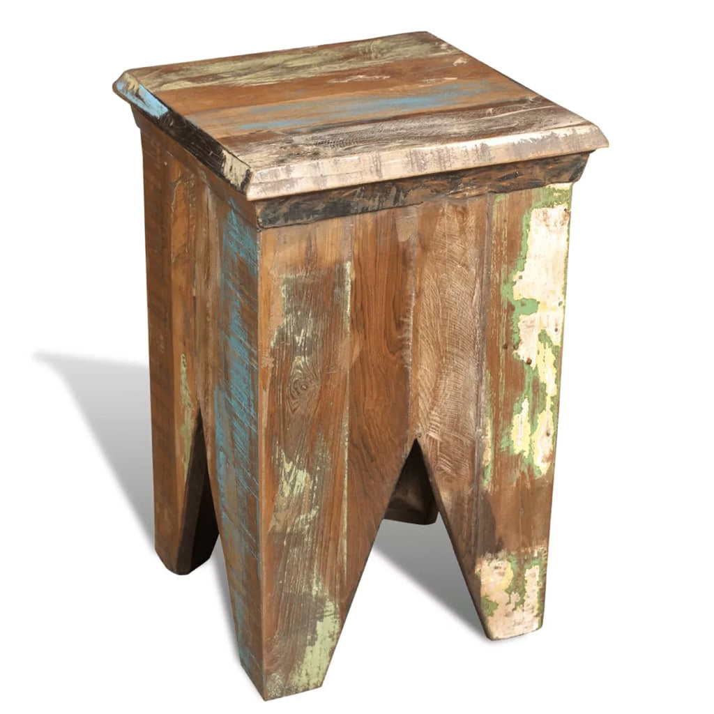 Solid Reclaimed Wood Stool Z9811