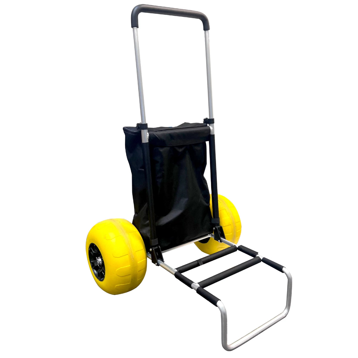 Blue Airless Balloon Wheels Aluminum Beach Cart Dolly T687576