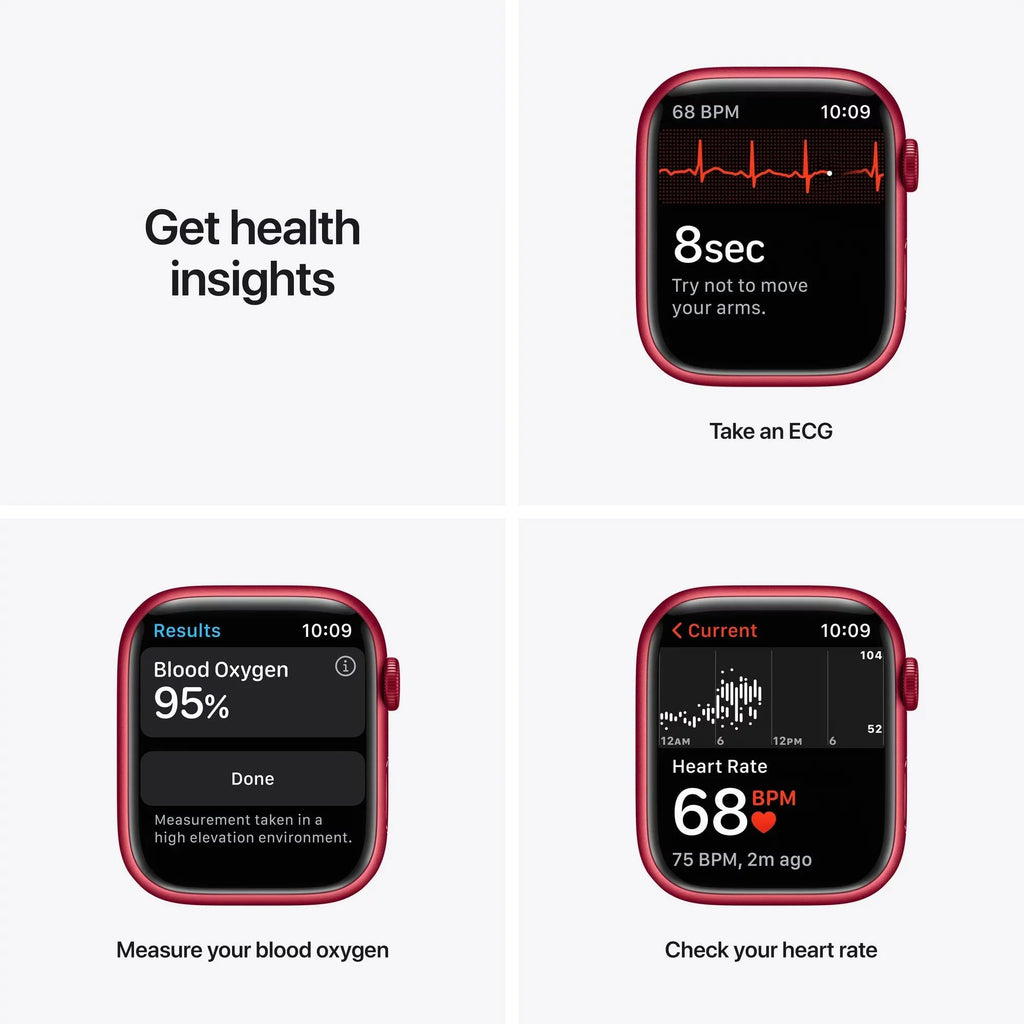 Red 45 mm Aluminum Case Smartwatch with Sport Band G821147
