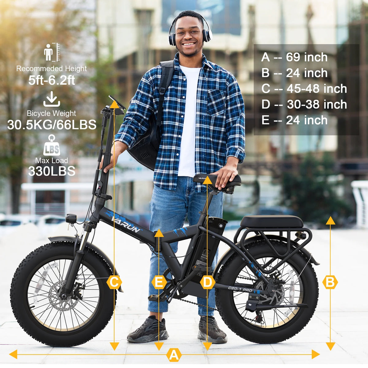 Folding Electric Bike with 48V 13Ah Battery G572110