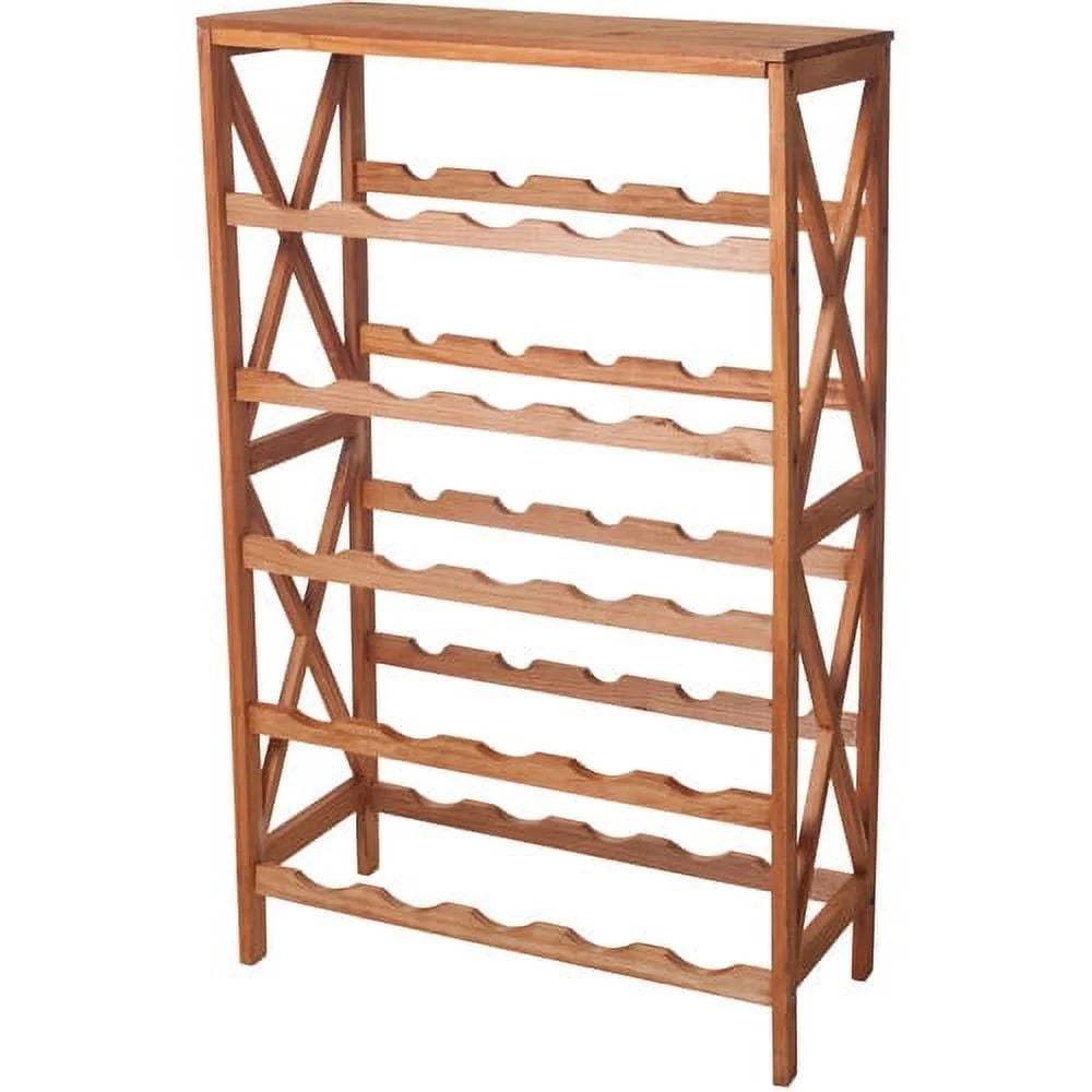 25-Bottle Freestanding Wine Rack with Tabletop Y458