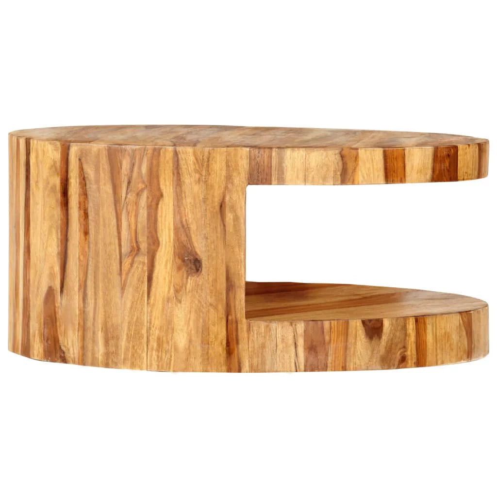 Round Coffee Table Solid Sheesham Wood J15739