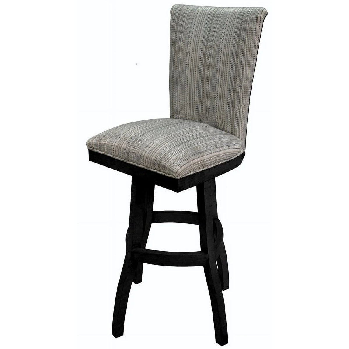 Set of 2 Swivel Wood Bar Stool O338754