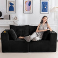 U Shaped Modular Sectional Sofa with 2 Ottomans Grey V294