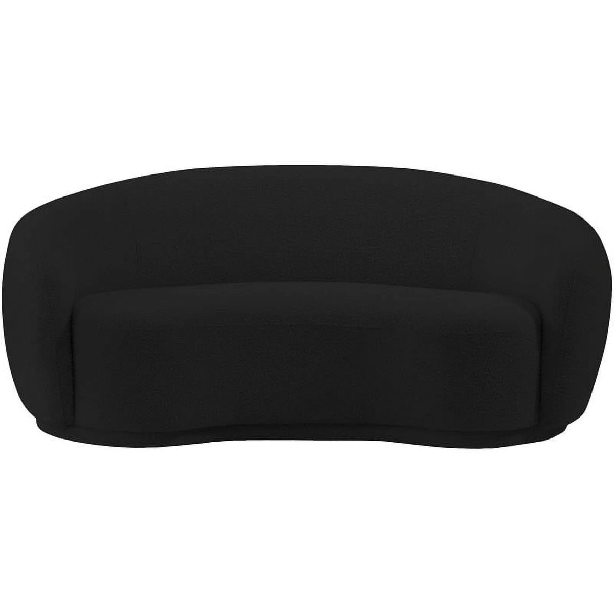 Black Boucle Fabric Loveseat B431897