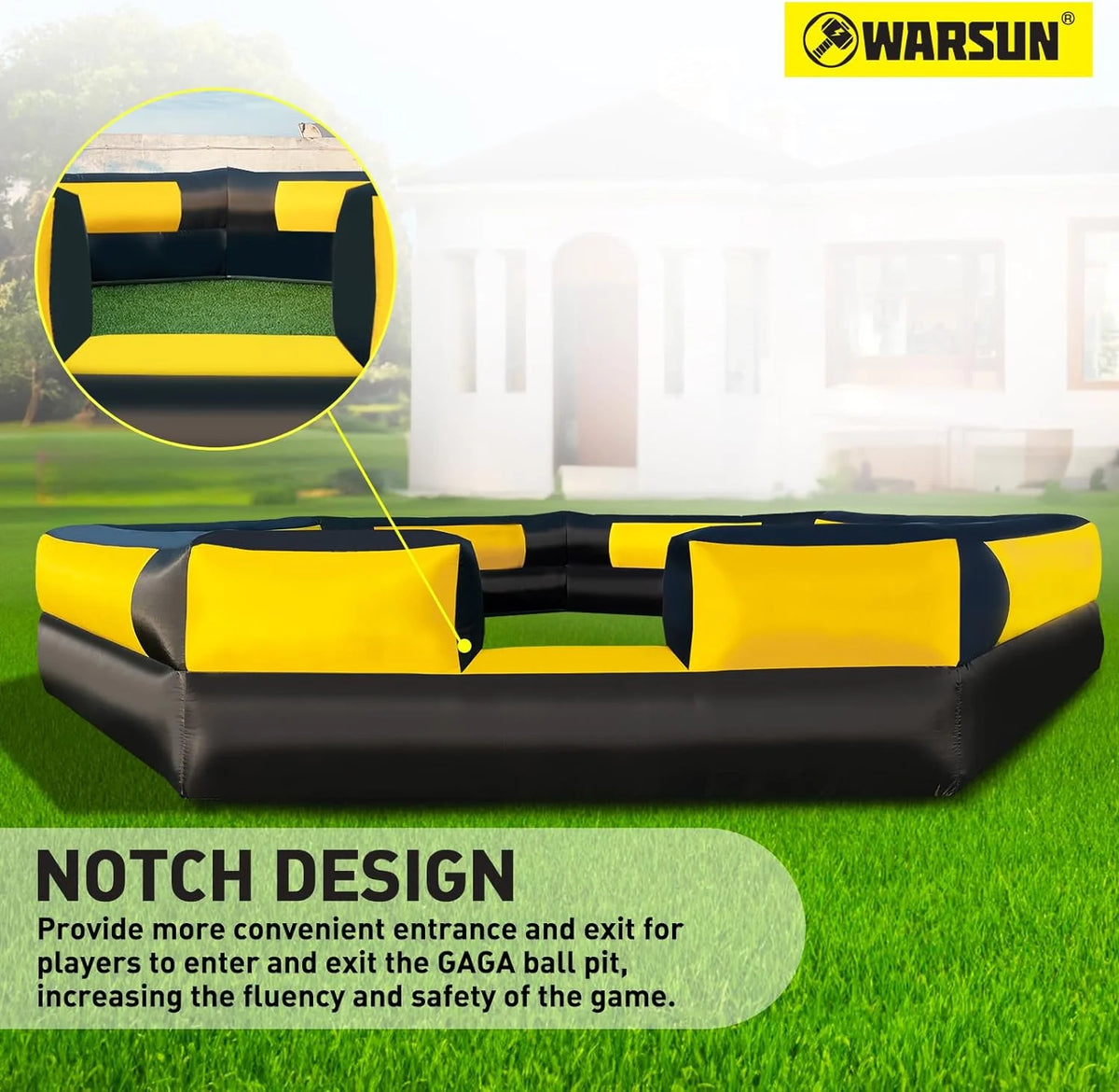 15FT Inflatable Gaga Ball Pit with Blower B800507