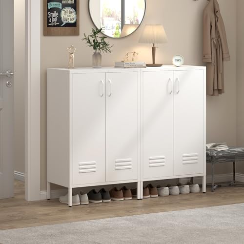Metal Cabinet with Adjustable Shelf, Avocado Green X460062