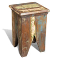 Solid Reclaimed Wood Stool Z9811