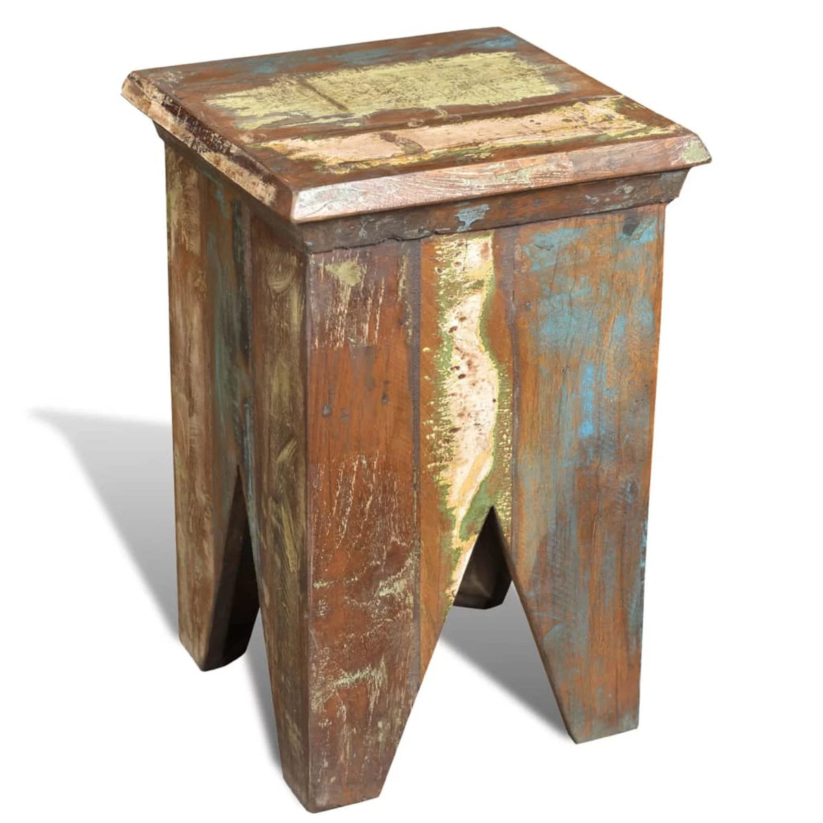Solid Reclaimed Wood Stool Z9811