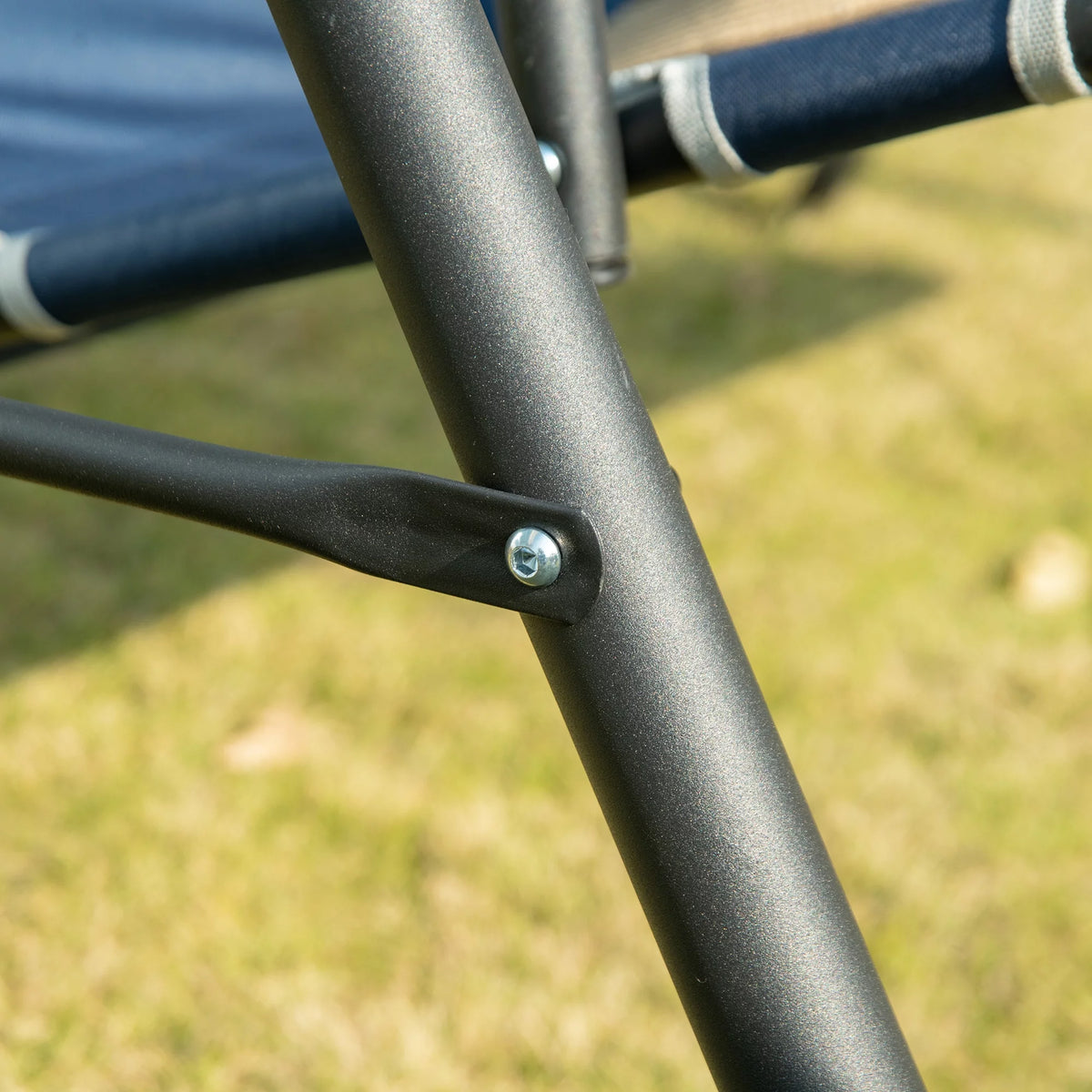 Dark Blue Steel Porch Swing S919