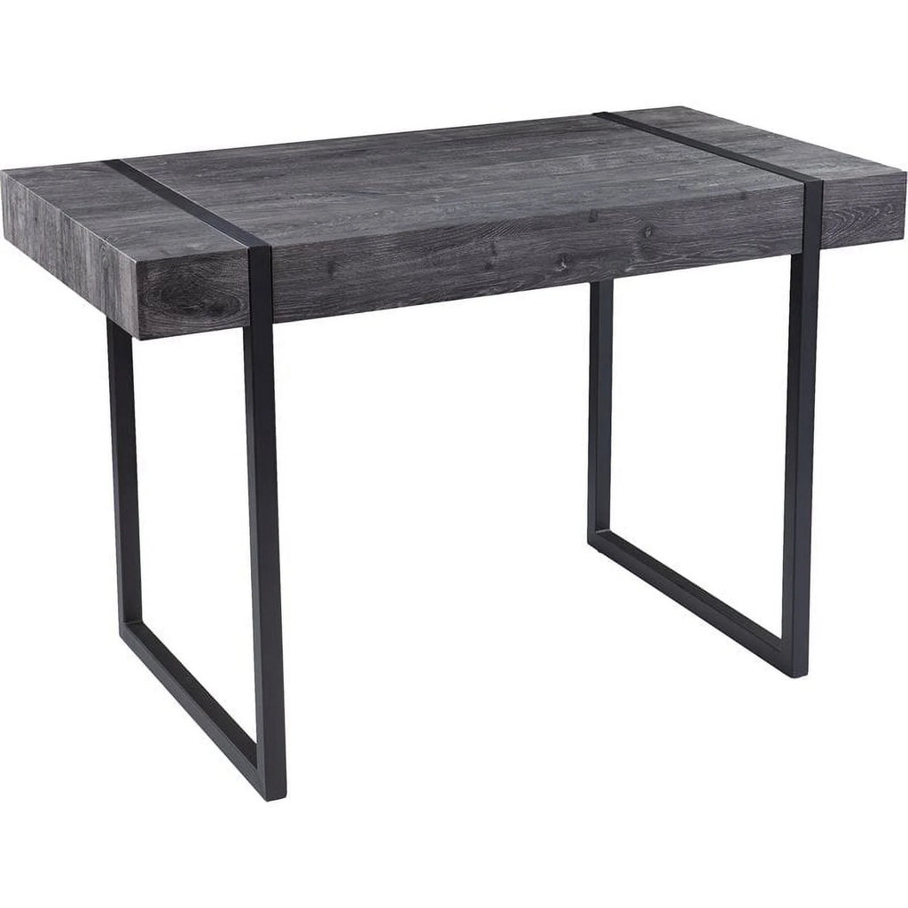 Black Engineered Wood Writing Desk O32542