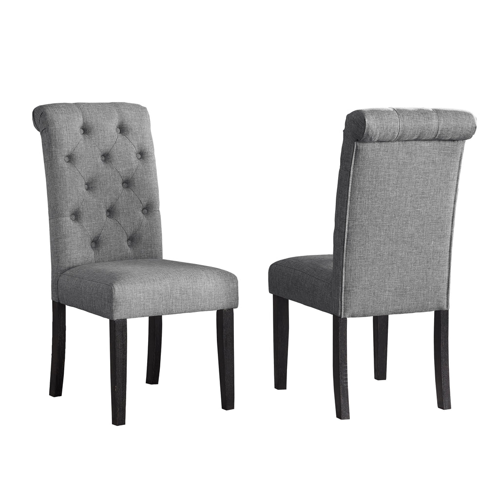 Gray Dining Chair Set of 2 T451