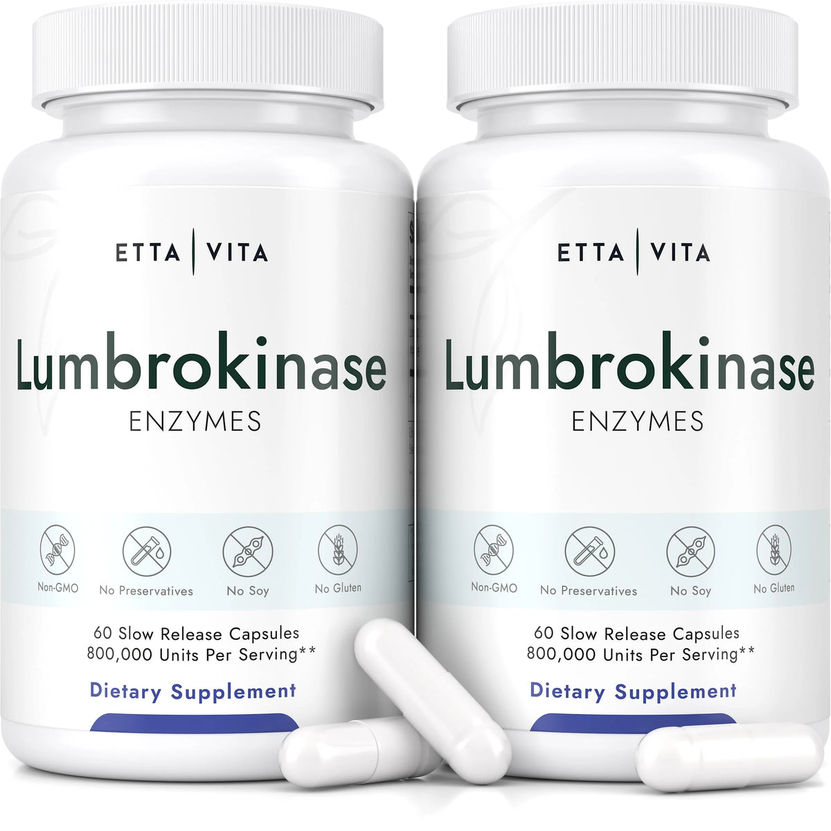 120 Capsules Lumbrokinase Enzyme Complex B739446