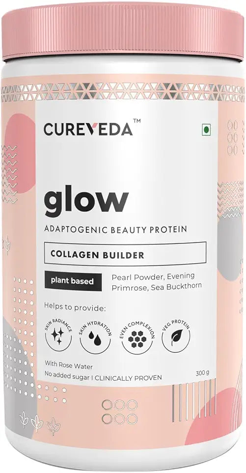 Plant-Based Collagen Builder Glow Powder with Rose Water 300gm A84596