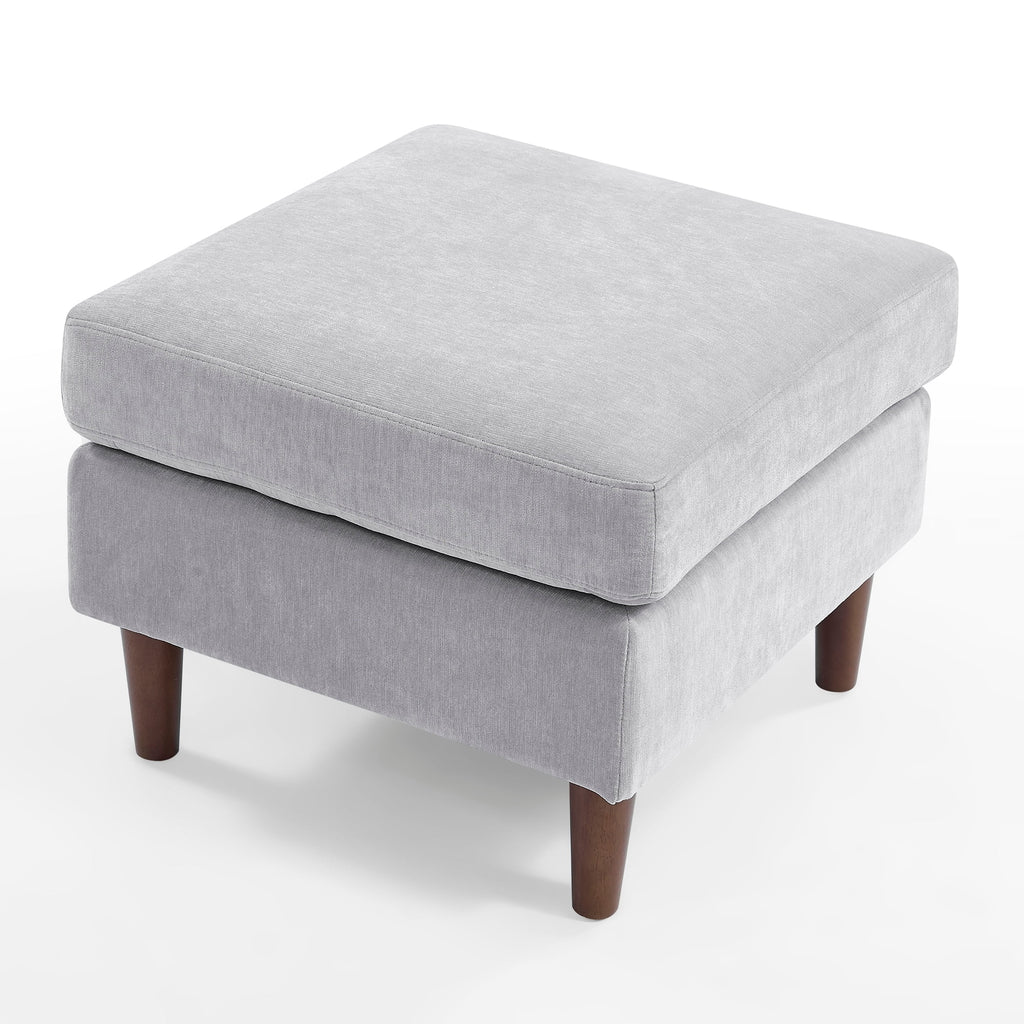 Light Grey Chenille Convertible Sectional Sofa A851501