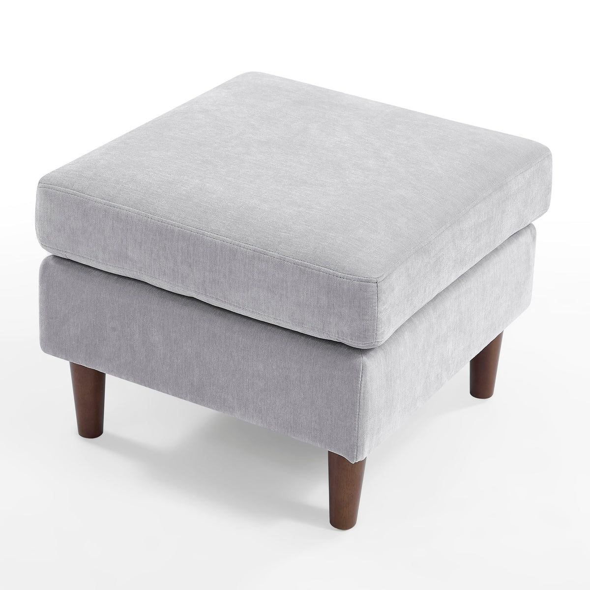 Light Grey Chenille Convertible Sectional Sofa A851501